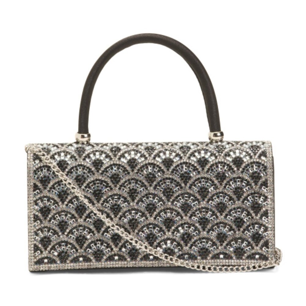 ALESSIA BIANCHI Beaded Satin Clutch
